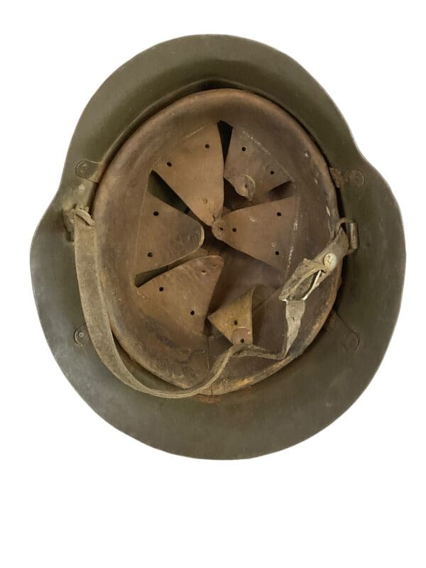 WW2 Bulgarian Steel Helmet Type C with National Shield - Image 7