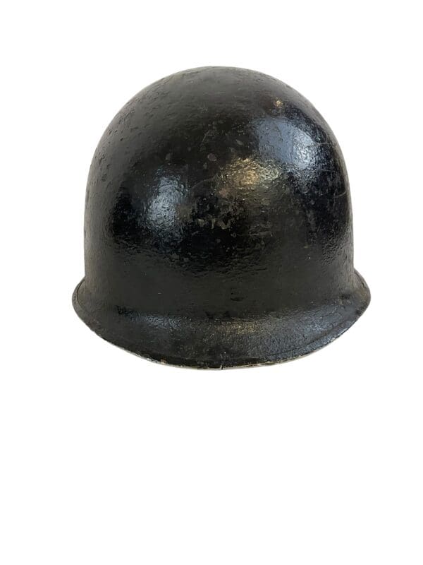 WW2 US M1 Steel Helmet Front Seam Fixed Bail with Cut Down Liner