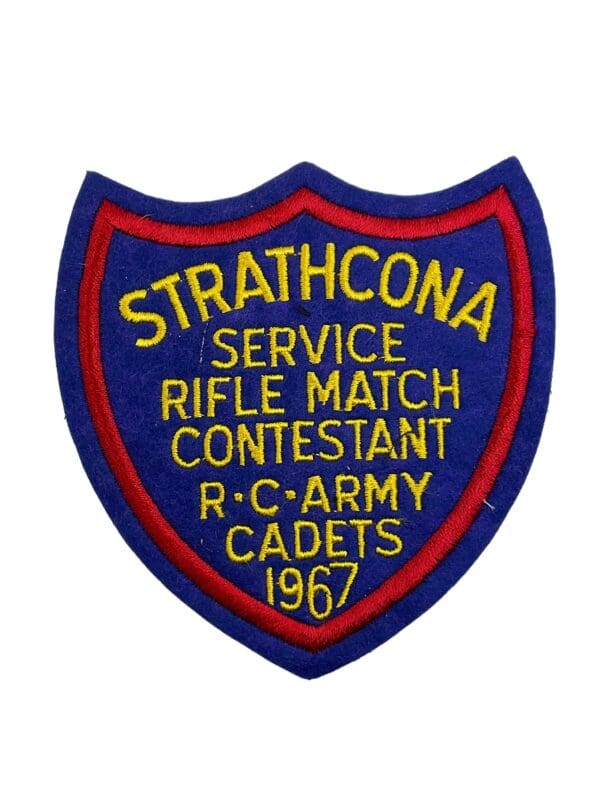 Canadian Army Cadets Strathcona Service Rifle Match 1967 Patch