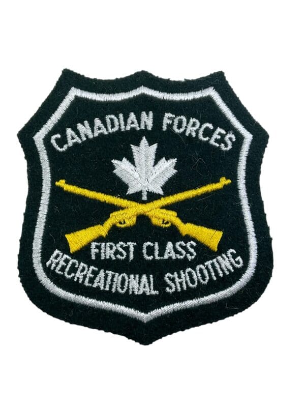 Canadian Forces First Class Recreational Shooting Patch Green