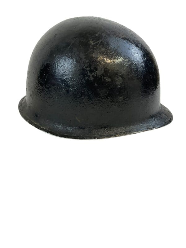 WW2 US M1 Steel Helmet Front Seam Fixed Bail with Cut Down Liner - Image 5