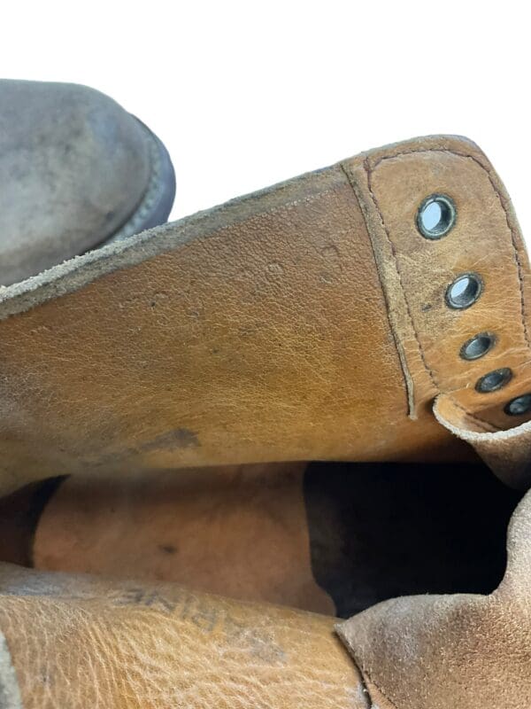 Algerian War French TDM Troupes de Marine 9-hole Ankle Boots Size 39 - Image 5