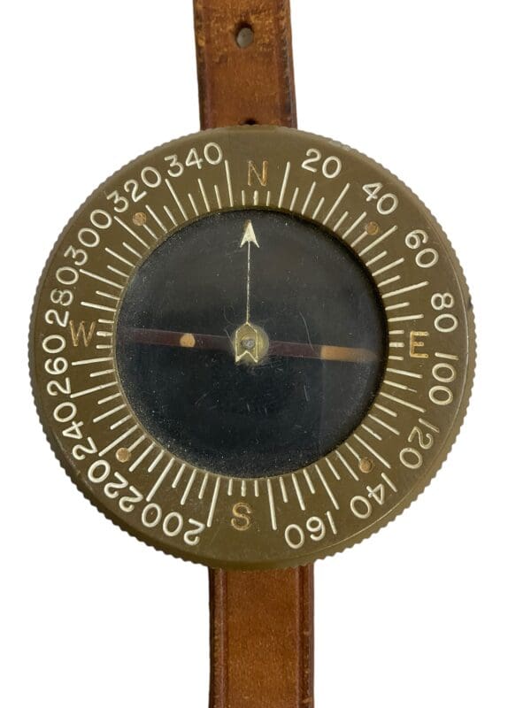 WW2 US Army Corps of Engineers Wrist Compass Superior Magneto with Strap 1944 Dated