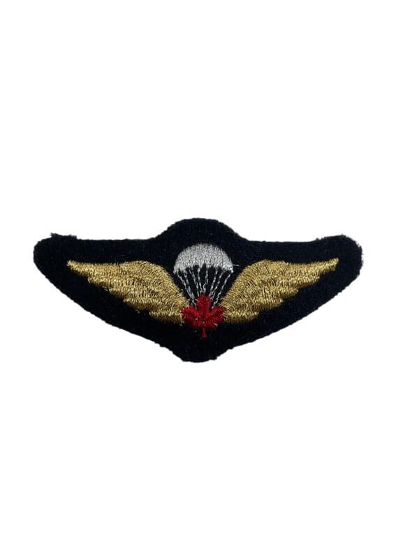 Canadian Forces Airborne Jump Wing Mylar with Red Leaf Miniature