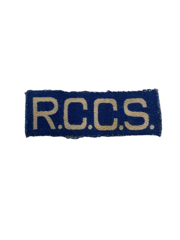 WW2 Canadian RCCS Signals Canvas Insignia Single