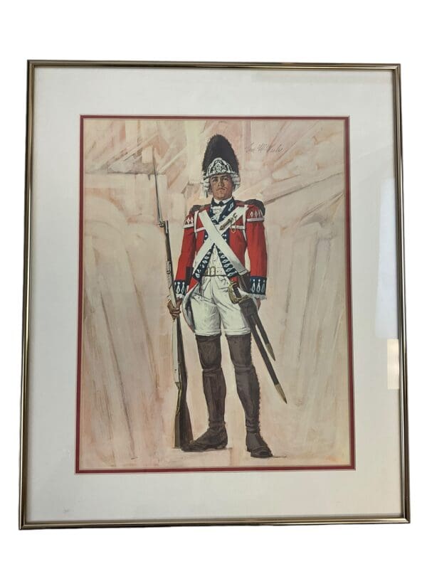 British 21st Regiment Fusiliers Framed Print 20 X 16