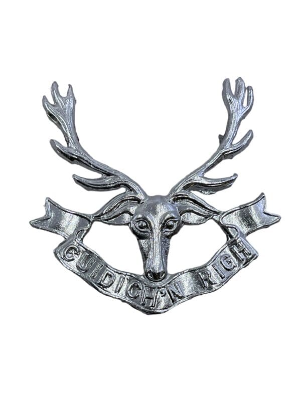 British Seaforth Highlanders Staybright Cap Badge