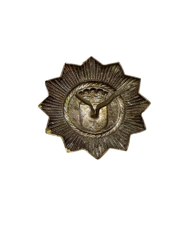 German Berlin Police Gold Bear Cap Badge