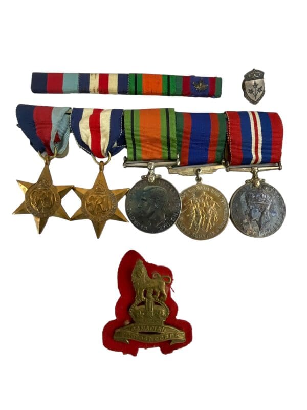 WW2 Canadian Provost Corp Medal Group with Documents Photos - Image 3