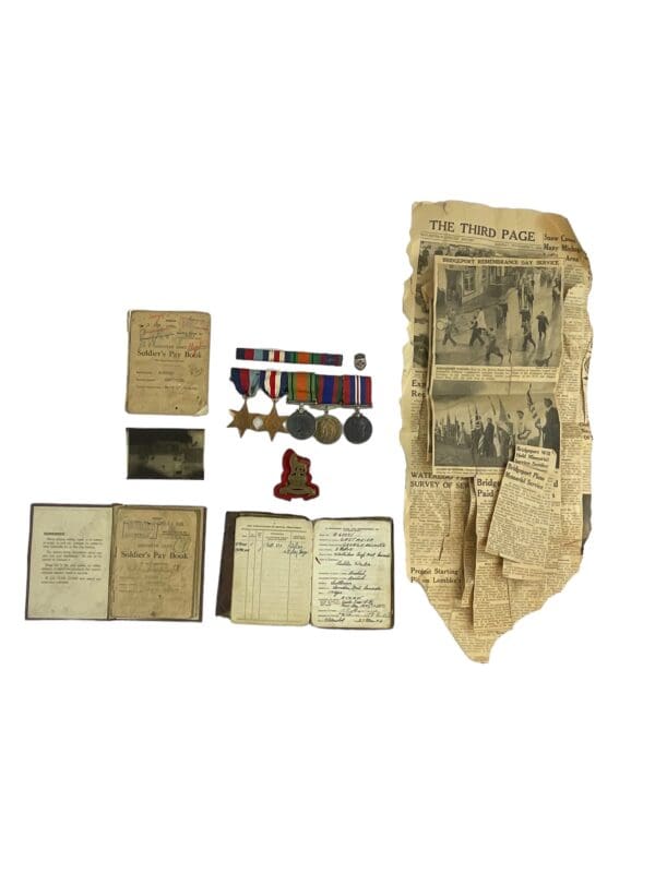 WW2 Canadian Provost Corp Medal Group with Documents Photos - Image 4