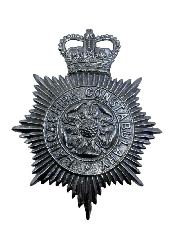 British Lancashire Constabulary Police Helmet Plate