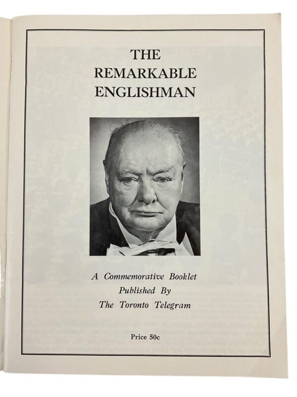 British The Remarkable Englishman Toronto Telegram Booklet Reference Book