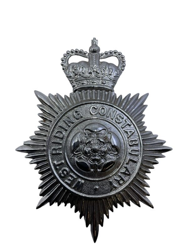 British West Riding Constabulary Police Helmet Plate