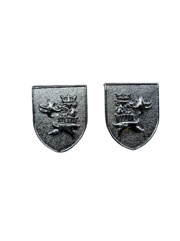 British Cleveland Constabulary Police Collars Insignia Pair