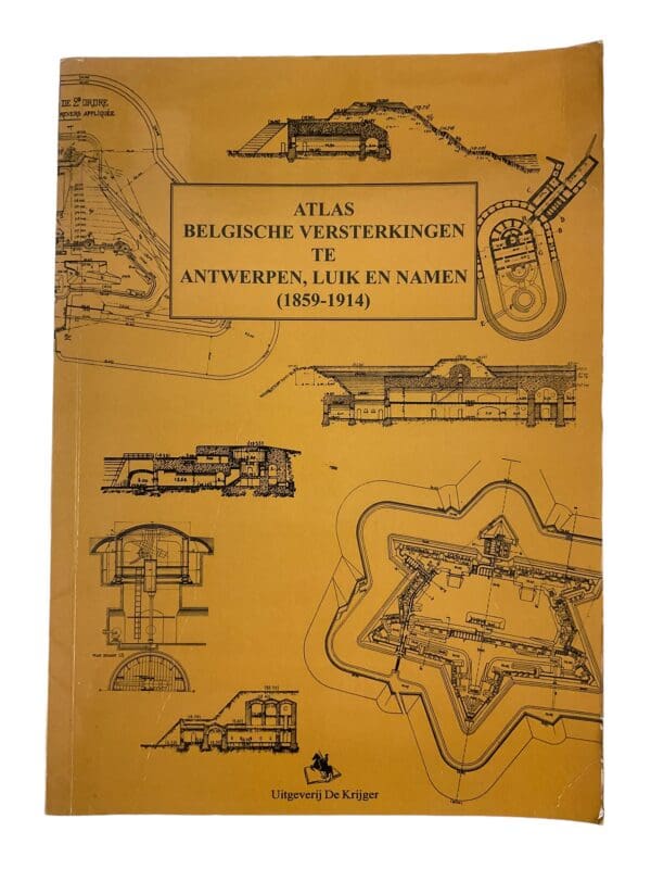 WW1 Belgian Fortifications of Antwerp Atlas Belgische Versterking Reference Book