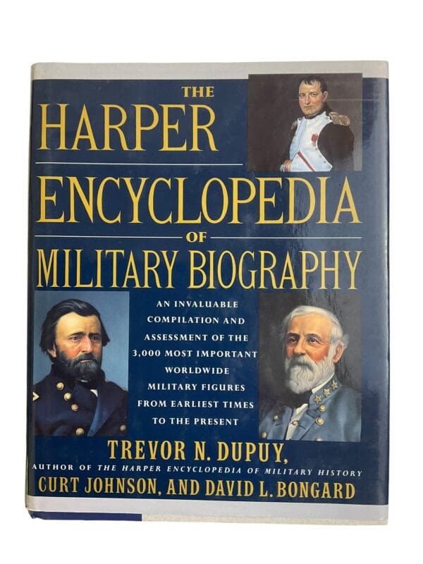 Fench US British German Harper Encyclopedia Of Military Biography Reference Book