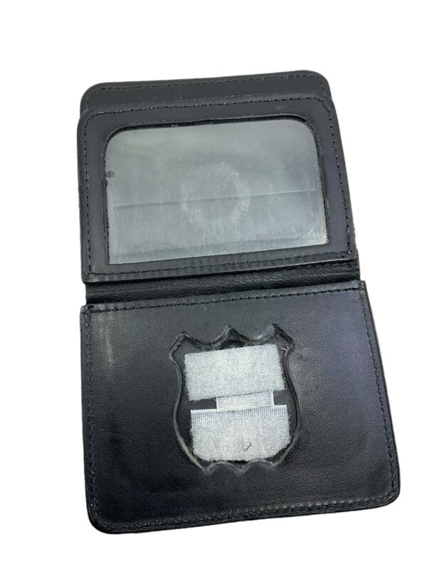 Canadian Forces Black Leather MP Military Police Wallet ID Empty