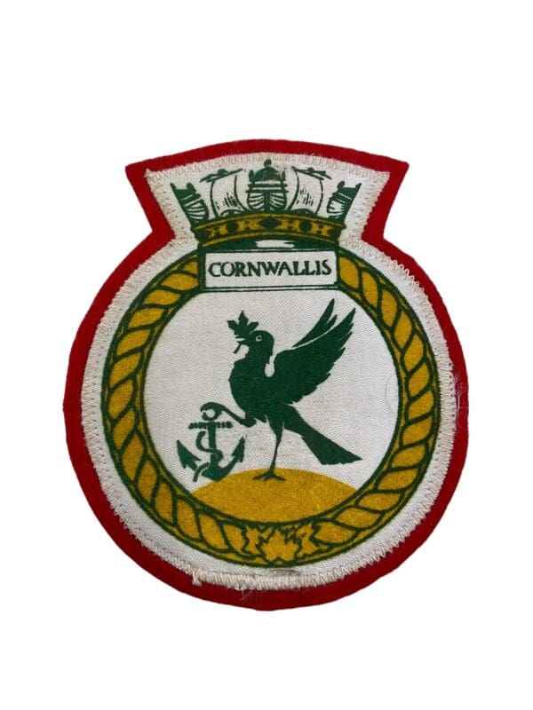 Canadian Forces RCN Navy HMCS Cornwallis Ships Crest 4 X 5