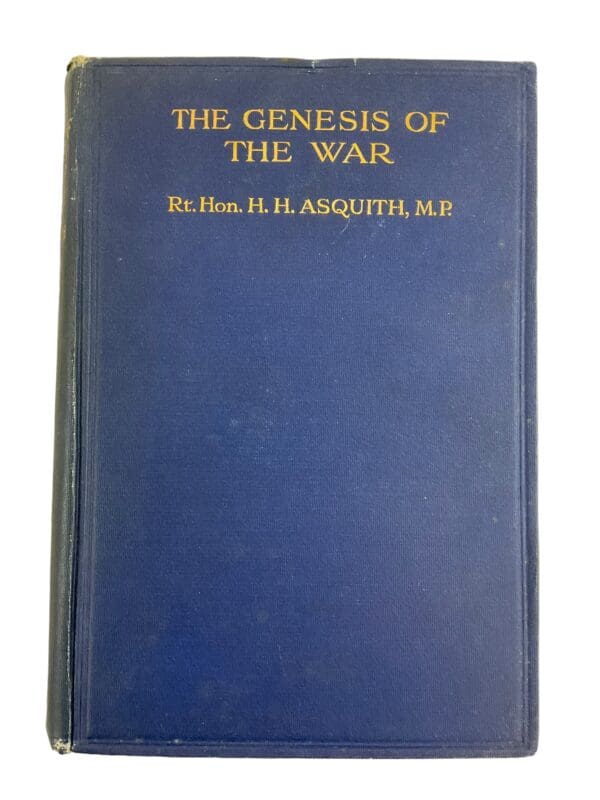 WW1 British The Genesis of the War Reference Book