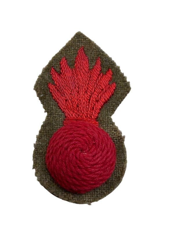 WW1 Canadian CEF Red Trench Mortar Trade Patch Badge