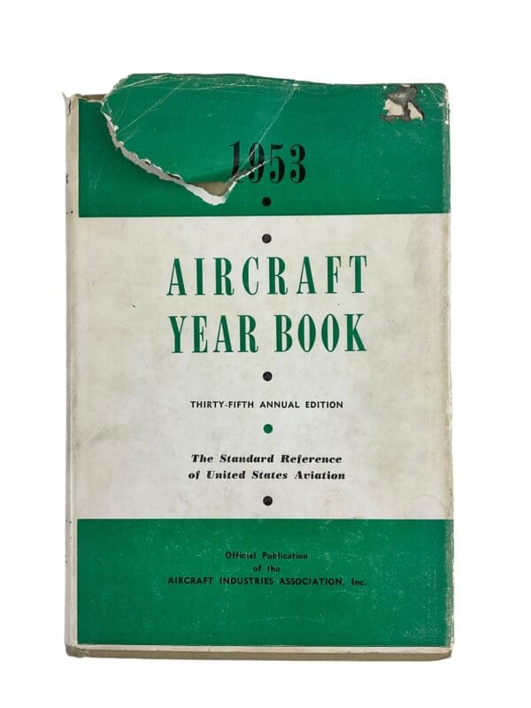 1953 Aircraft Year Book 35th Annual Edition Hardcover Reference Book