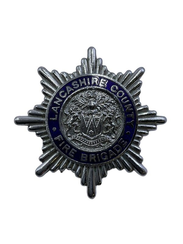 British Lancashire County Fire Brigade Cap Badge