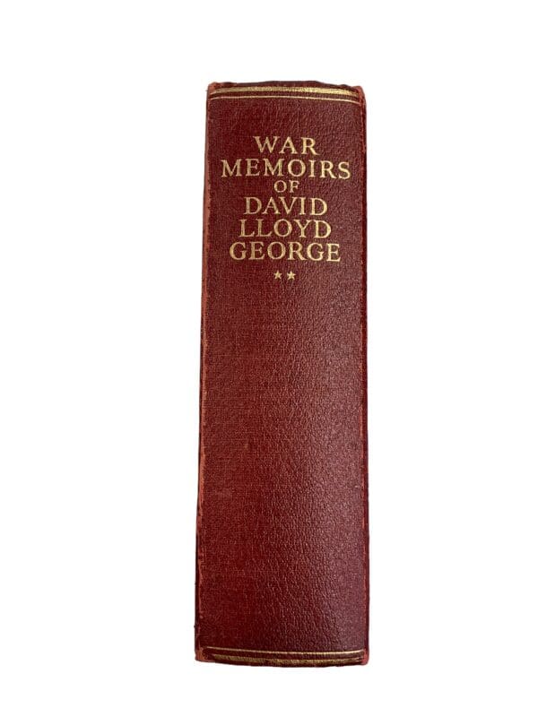 WW1 British Memoirs Of David Lloyd George Vol 2 Reference Book