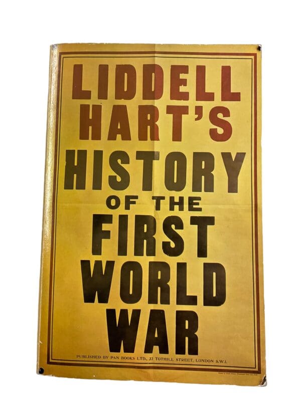 WW1 Liddell Hart's History Of The First World War Reference Book