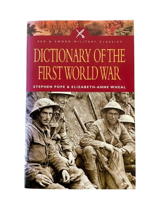 WW1 British German US Dictionary of the First World War Reference Book