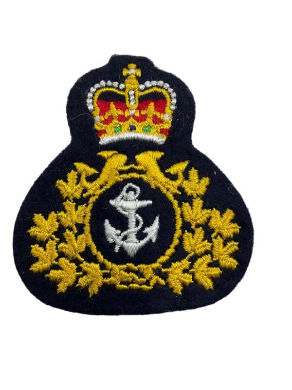 Canadian Coast Guard Officers Cloth Cap Badge