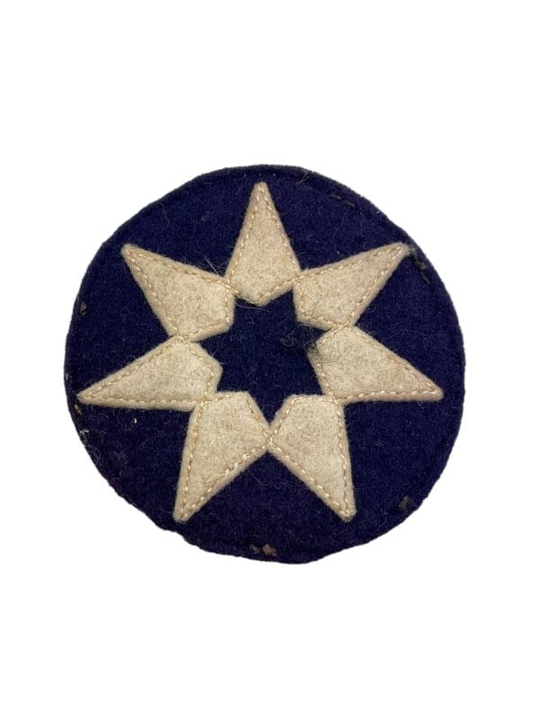 WW2 US 7th Service Command Type 1 Multi Piece Felt Patch SSI