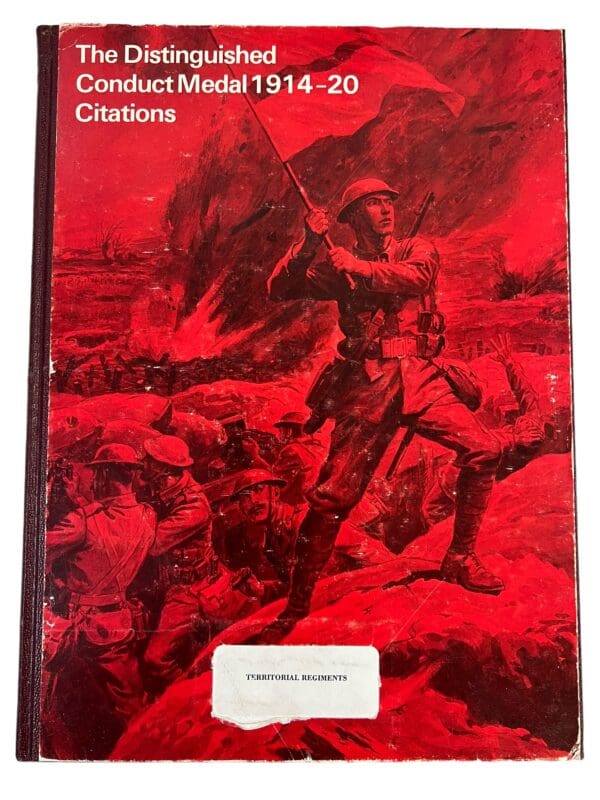 WW1 British Distinguished Medal Citations Territorial Regiments Reference Book