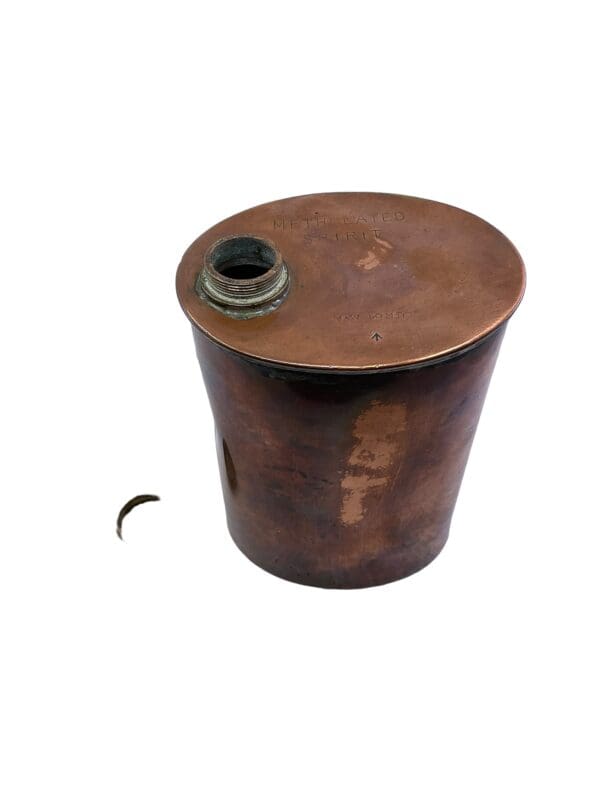 WW1 British Canadian AVC CAVC Veterinary Corps Methylated Spirits Copper Container EMPTY - Image 4