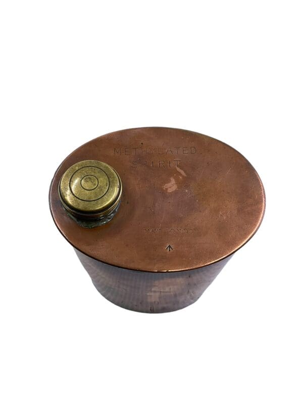 WW1 British Canadian AVC CAVC Veterinary Corps Methylated Spirits Copper Container EMPTY - Image 3