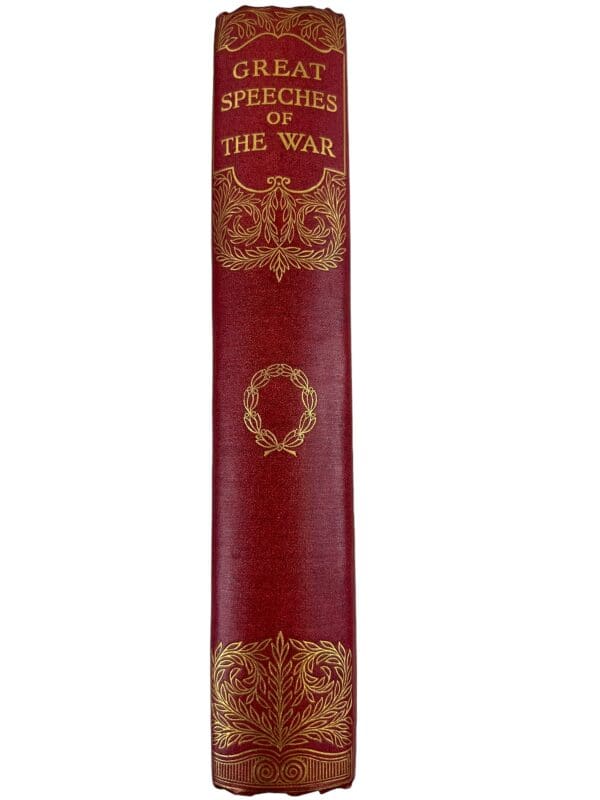 WW1 Britain Great Speeches Of The War Hard Cover Reference Book