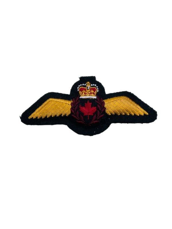 Canadian Forces CF Cloth Pilots Wings Rede Leaf Full Size