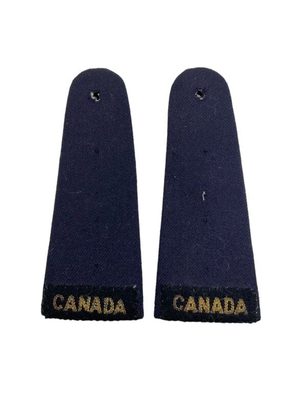 Canadian Officers Patrol Slip On Shoulder Boards with Bullion Wire Canada Titles