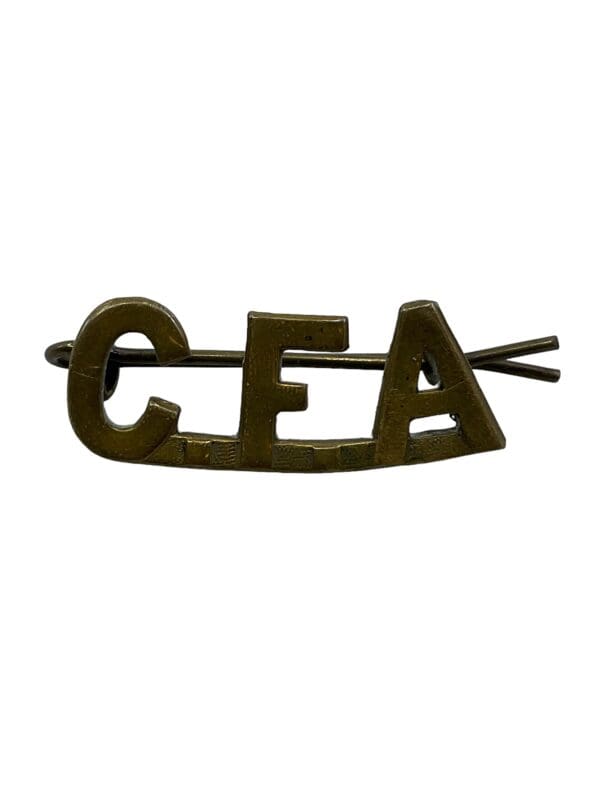 WW1 Canadian CEF CFA Field Artillery Shoulder Title Insignia Single