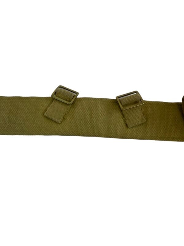 WW2 Canadian P37 Web Belt Holster and Ammo Pouch C Broad Arrowed - Image 7