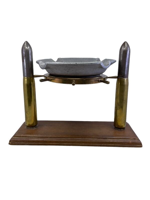 WW2 Canadian RCN Navy Trench Art Ash Tray Display - Image 5