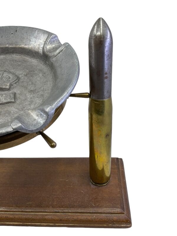 WW2 Canadian RCN Navy Trench Art Ash Tray Display - Image 3