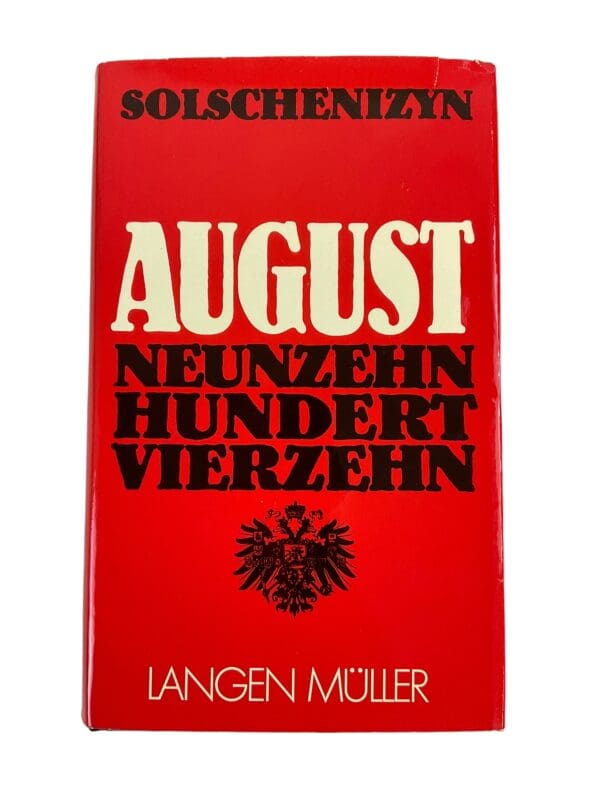 WW1 Russian August 1914 Alexander Solzhenitsyn GERMAN TEXT Hardcover Reference Book