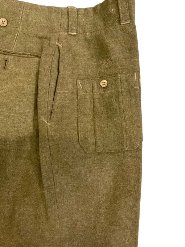 British Army Korean War Battle Dress Trousers Pants Size 1 Dated 1950 - Image 3