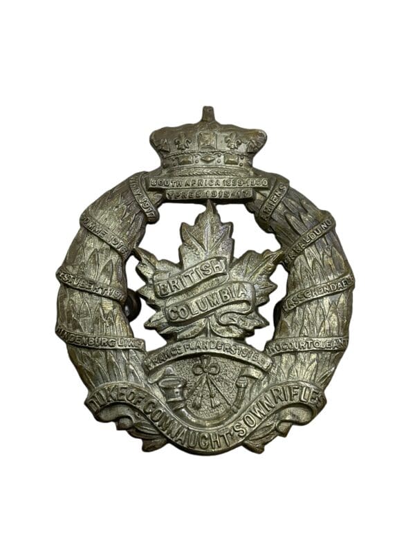 WW2 Canadian British Columbia Regiment Cap Badge