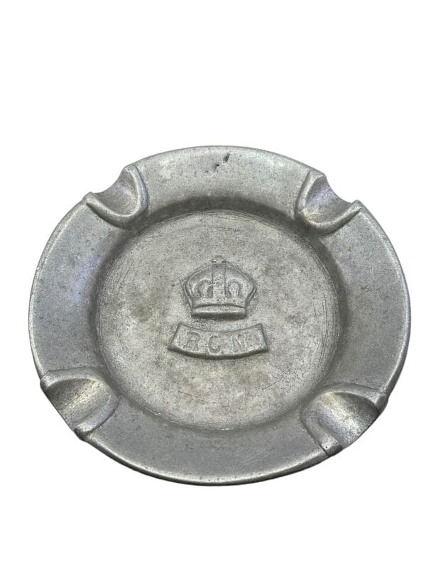 WW2 Canadian RCN Navy Trench Art Ash Tray Display - Image 7