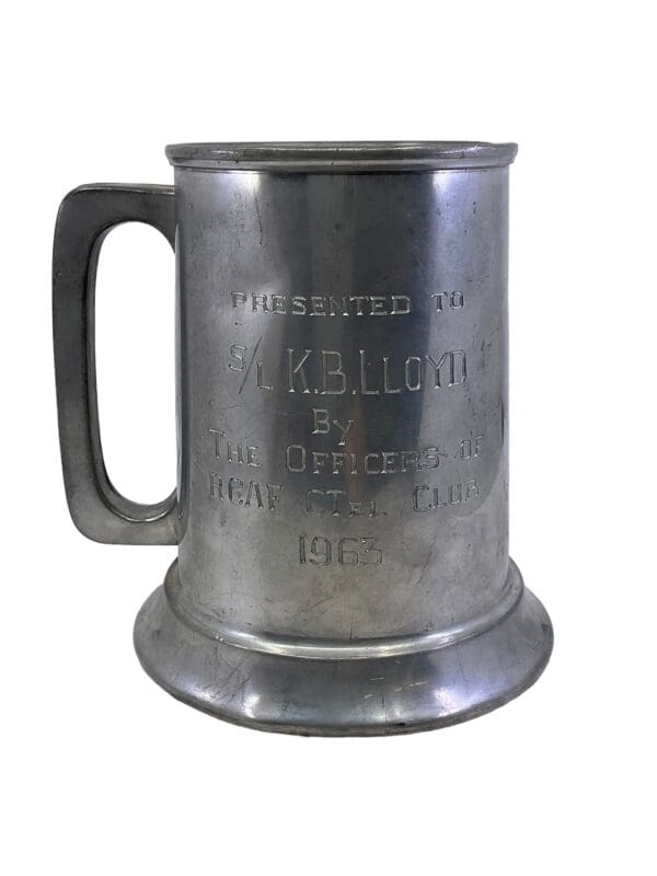 Canadian RCAF Presentation Pewter Mug S/L Lloyd  1963