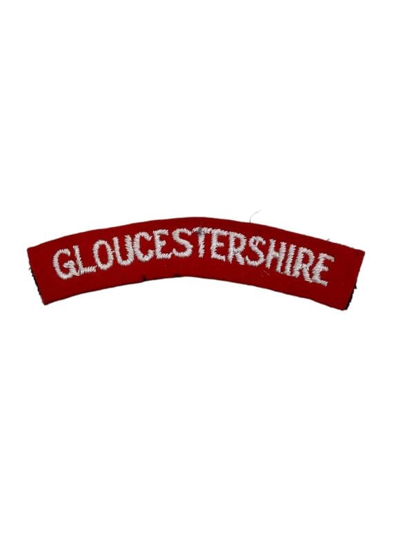 WW2 British Gloucestershire Regiment Shoulder Title Insignia Single