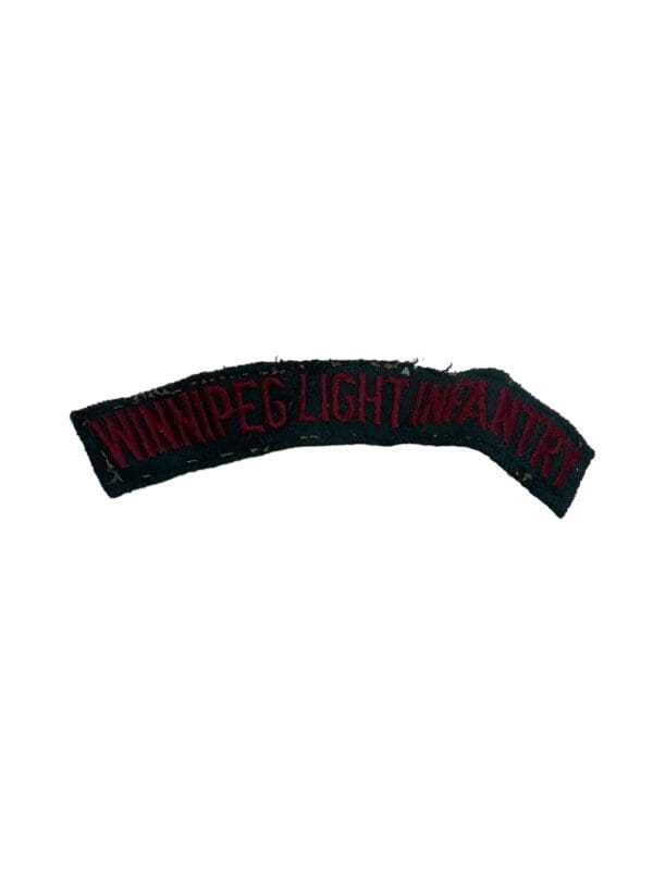 WW2 Canadian Winnipeg Light Infantry Shoulder Title Insignia Single