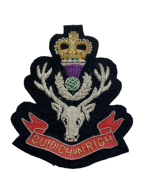 British Seaforth Highlanders Blazer Crest Patch