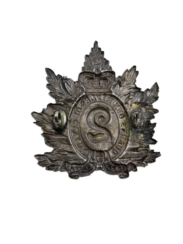 Canadian Queens Own Rifles Officers Shako Cap Badge